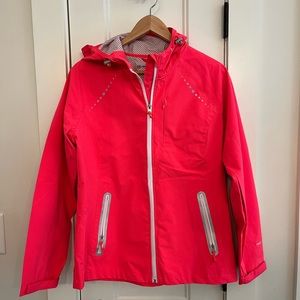 Free Country Neon Pink Sporty Rain Jacket SZ L